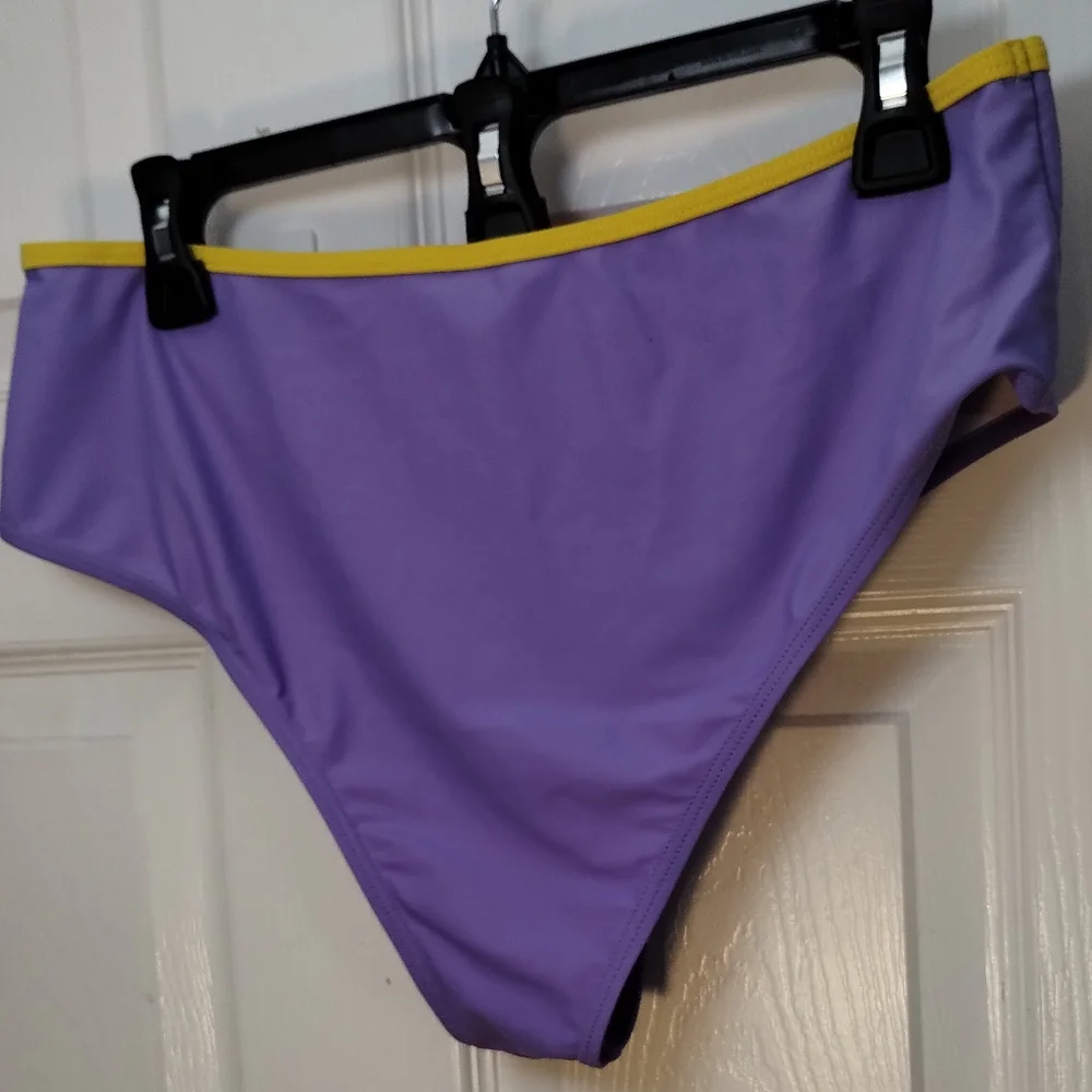 Vibrant Color Block Bikini Bottom